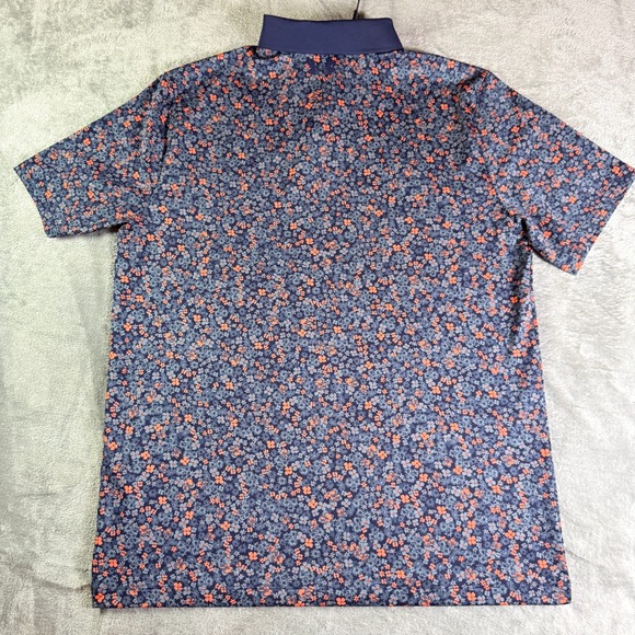 Under Armour Men Loose Fit AOP Floral Polo Golf Shirt UPF 40 Size Medium - Picture 7 of 11
